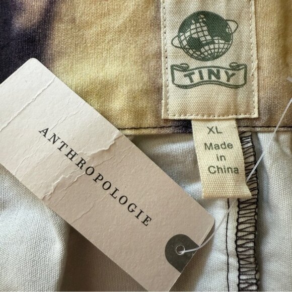 Anthropologie TINY Tie Dye Wrap Skirt Size XL Boho Hippie Cottage Unique Nature - Picture 2 of 11